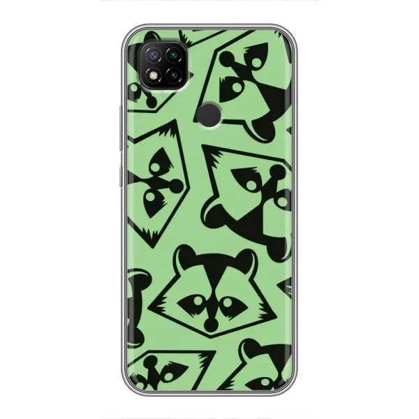 Чехол с рисунком «Мордочки Енота» для Xiaomi Redmi 9c Чехол с рисунком «Мордочки Енота» для Xiaomi Redmi 9c