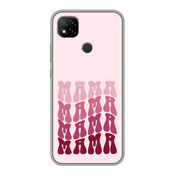 Чехол с рисунком «Надпись мама» для Xiaomi Redmi 9c Чехол с рисунком «Надпись мама» для Xiaomi Redmi 9c