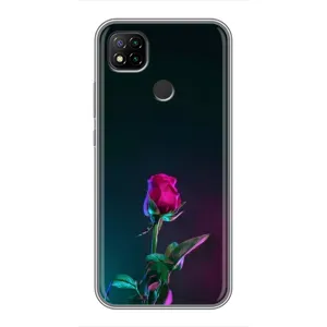 Чохли з принтом Троянд для Xiaomi Redmi 9c (Нічна троянда)