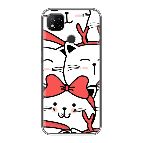 Чехол с рисунком «Новогодние котики» для Xiaomi Redmi 9c Чехол с рисунком «Новогодние котики» для Xiaomi Redmi 9c