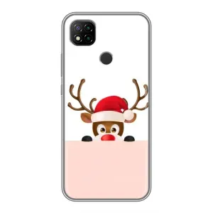 Чехол Санта Клаус для Xiaomi Redmi 9c (Олененок)