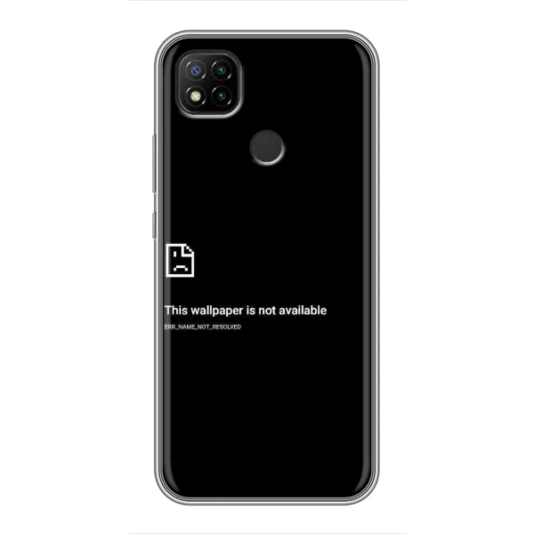 Чехол с рисунком «Ошибка» для Xiaomi Redmi 9c