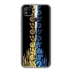 Силиконовый Чехол на Xiaomi Redmi 9c (Патриотическая вышиванка)