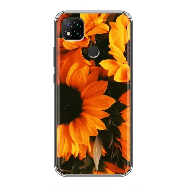 Чехол с рисунком «подсолнухи» для Xiaomi Redmi 9c Чехол с рисунком «подсолнухи» для Xiaomi Redmi 9c