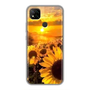 Чохол з Квітами для Xiaomi Redmi 9c (поле соняшників)
