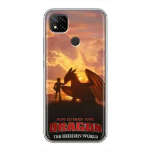 Чехол дракон Беззубик для Xiaomi Redmi 9c (Постер Беззубика)