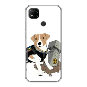 Чехол с принтом Собаки Патрон для Xiaomi Redmi 9c (Пёс Патрон с ракетой)