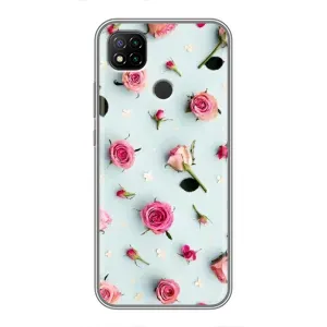 Чохли з принтом Троянд для Xiaomi Redmi 9c (Різні квіти)