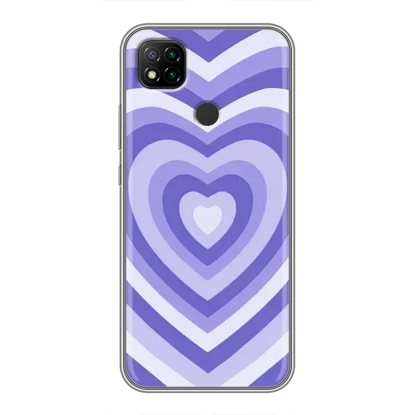 Чехол с рисунком «Сердце фиолет» для Xiaomi Redmi 9c Чехол с рисунком «Сердце фиолет» для Xiaomi Redmi 9c