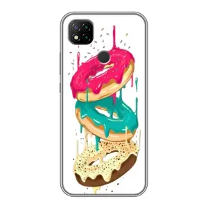 Чехол с изображением  вкусной еды для Xiaomi Redmi 9c (Сочные пончики)
