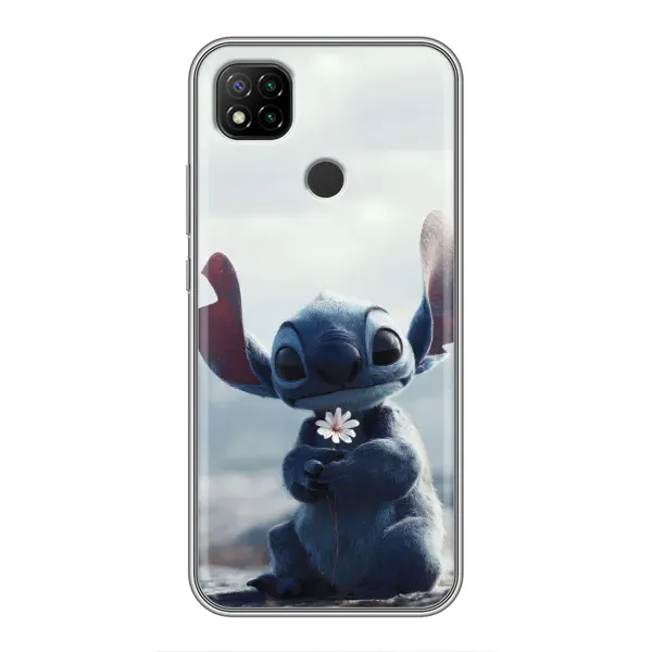 Чехол с рисунком «Стич с цветочком» для Xiaomi Redmi 9c Чехол с рисунком «Стич с цветочком» для Xiaomi Redmi 9c