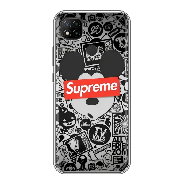 Чехол с рисунком «Supreme Маус» для Xiaomi Redmi 9c Чехол с рисунком «Supreme Маус» для Xiaomi Redmi 9c