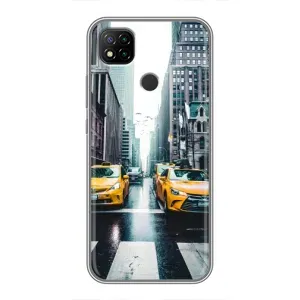 Силиконовый бампер (Работники) на Xiaomi Redmi 9c (Такси)