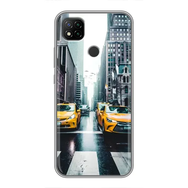 Чехол с рисунком «Такси» для Xiaomi Redmi 9c Чехол с рисунком «Такси» для Xiaomi Redmi 9c