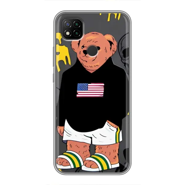 Чехол с рисунком «Teddy USA» для Xiaomi Redmi 9c Чехол с рисунком «Teddy USA» для Xiaomi Redmi 9c