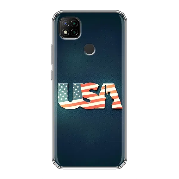 Чехол с рисунком «USA» для Xiaomi Redmi 9c Чехол с рисунком «USA» для Xiaomi Redmi 9c