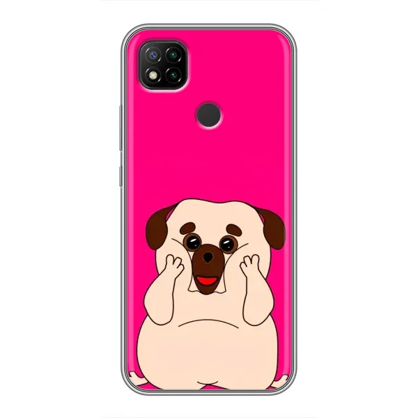 Чехол с рисунком «Веселый Мопсик» для Xiaomi Redmi 9c Чехол с рисунком «Веселый Мопсик» для Xiaomi Redmi 9c