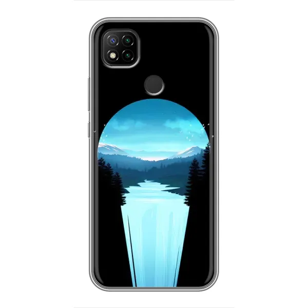 Чехол с рисунком «Синий Водопад» для Xiaomi Redmi 9c