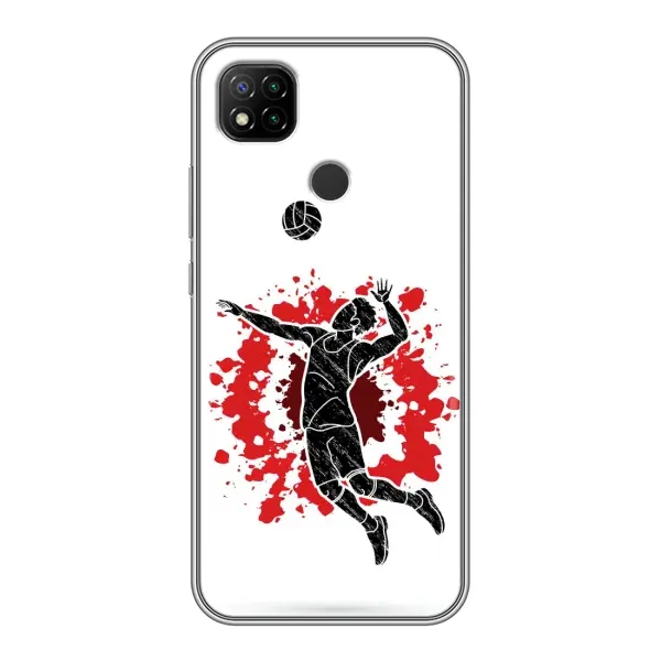 Чехол с рисунком «Волейболист» для Xiaomi Redmi 9c Чехол с рисунком «Волейболист» для Xiaomi Redmi 9c