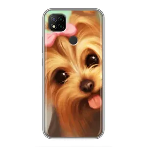 Чехол (ТПУ) Милые собачки для Xiaomi Redmi 9c (Йоршенский терьер)