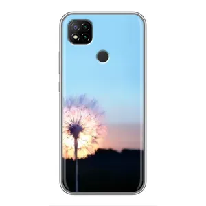 Силіконовий Чохол з кульбабками на Xiaomi Redmi 9c (Захід з кульбабкою)