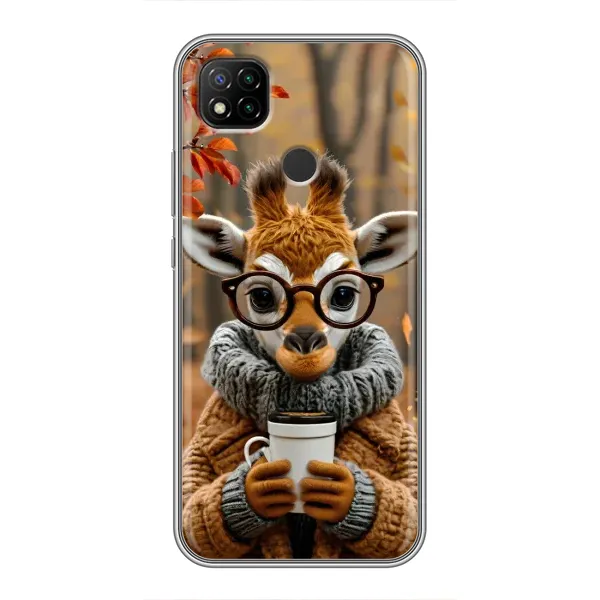 Чехол с рисунком «Жираф с кофе» для Xiaomi Redmi 9c Чехол с рисунком «Жираф с кофе» для Xiaomi Redmi 9c