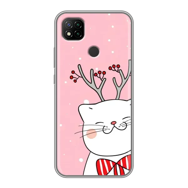 Чехол с рисунком «Зимний кот» для Xiaomi Redmi 9c Чехол с рисунком «Зимний кот» для Xiaomi Redmi 9c