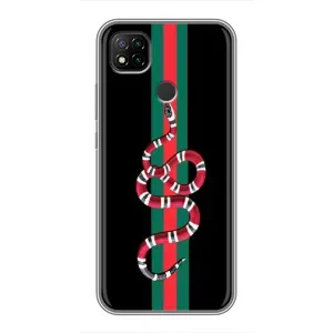 Чехлы Бренд GUCCI для Xiaomi Redmi 9c (Змей Гуччи)