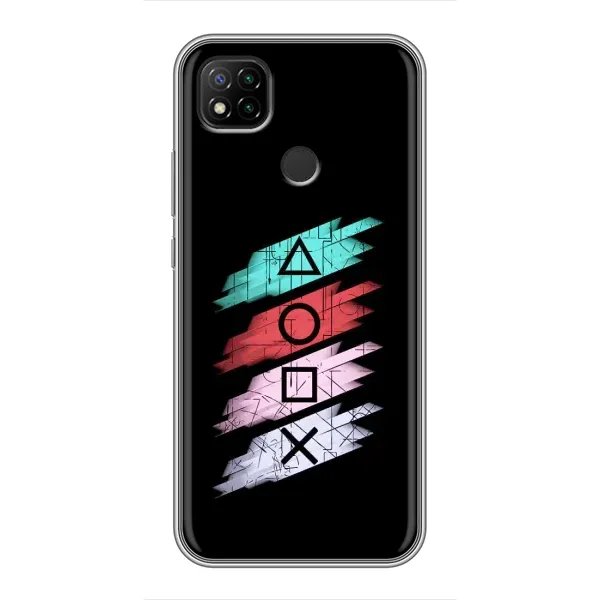 Чехол с рисунком «Значки Sony» для Xiaomi Redmi 9c Чехол с рисунком «Значки Sony» для Xiaomi Redmi 9c