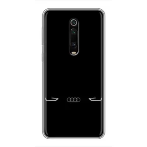 Силиконовый бампер с картинкой машины на Xiaomi Redmi K20 (Силует Audi)