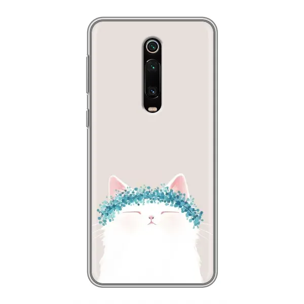 Чехол с рисунком «Белый котик» для Xiaomi Redmi K20 Чехол с рисунком «Белый котик» для Xiaomi Redmi K20