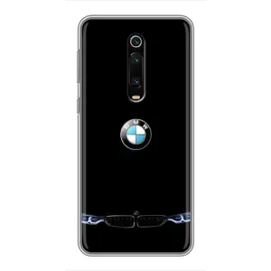 Силиконовый бампер с картинкой машины на Xiaomi Redmi K20 (Черный BMW)