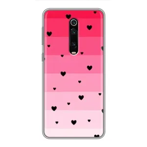 Чехлы с тематикой "Маленькие Сердечки" на Xiaomi Redmi K20 (Чорные сердечки)