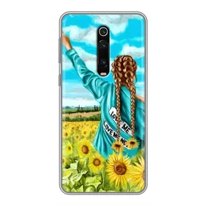 Чехол с рисунком «Девушка на поле» для Xiaomi Redmi K20
