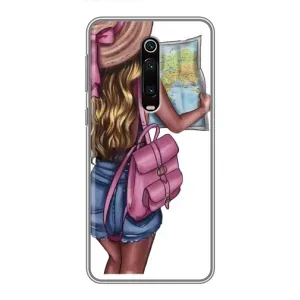 Чехол с рисунком «Девушка Путешественник» для Xiaomi Redmi K20