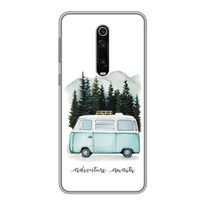 Силиконовый бампер с картинкой машины на Xiaomi Redmi K20 (Домик на колесах)