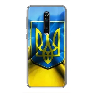 Чехол с картинкой (Патриотический ГЕРБ) на Xiaomi Redmi K20 (Герб и Флаг Украины)