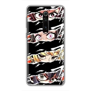 Силіконові чохлі з очіма Anime для Редмі К20 (Очі на чорному)