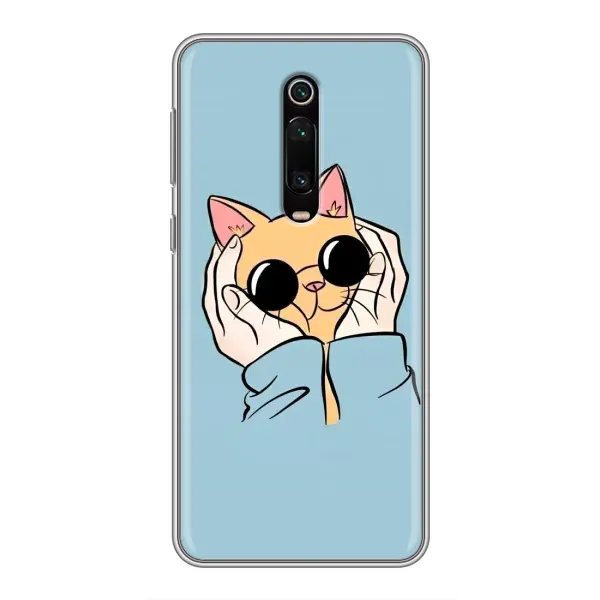 Чехол с рисунком «КОТИК в очках» для Xiaomi Redmi K20 Чехол с рисунком «КОТИК в очках» для Xiaomi Redmi K20