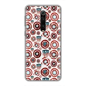 Чехол с Щитом Капитана Америки на Xiaomi Redmi K20 (Марвел щиты)