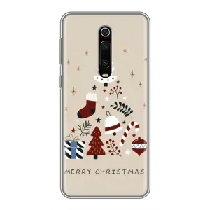 Чехол Санта Клаус для Xiaomi Redmi K20 (Merry Christmas)