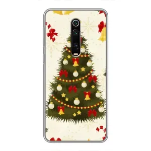 Чехол Новогодняя Елка на Xiaomi Redmi K20 (Новогодний принт)