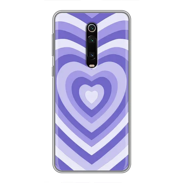 Чехол с рисунком «Сердце фиолет» для Xiaomi Redmi K20