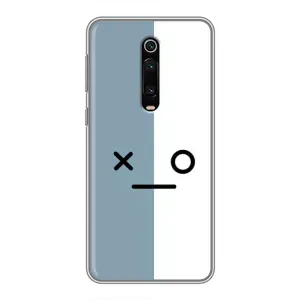 Силиконовые Чехлы (смешные стикеры) для Xiaomi Redmi K20 (Серо-белый)