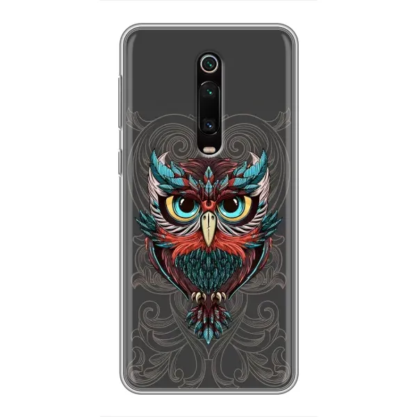 Чехол с рисунком «Сова на сером» для Xiaomi Redmi K20