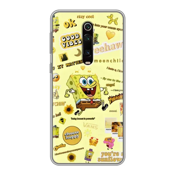 Чохол з малюнком «Спанч Боб біжить» для Xiaomi Redmi K20 Чохол з малюнком «Спанч Боб біжить» для Xiaomi Redmi K20