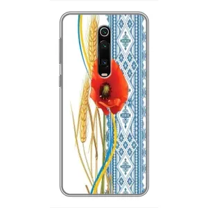 Силиконовый Чехол на Xiaomi Redmi K20 с картинкой Вышиванки (Вышиванка с цветком)