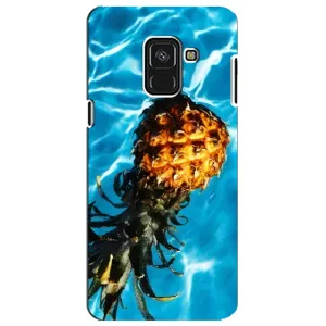 Чехол с изображением  вкусной еды для Samsung A8 Plus,  A730F (Ананас)
