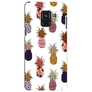 Чехол с изображением  вкусной еды для Samsung A8 Plus,  A730F (Ананасы)