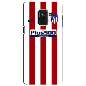 Чехлы с ТОП Футбольными клубами на Samsung A8 Plus, A8 Plus 2018, A730F (Atletico)